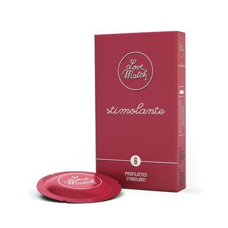 Prezerwatywy-Love Match Stimolante  - 6 pcs pack