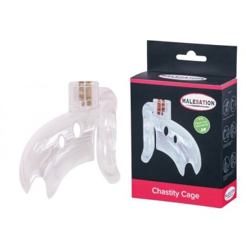 MALESATION Chastity Cage clear