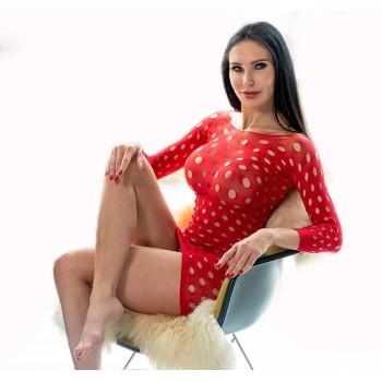 CIAO red bodystocking S/M