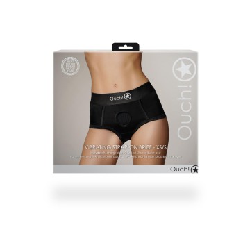 Vibrating Strap-on Brief -...