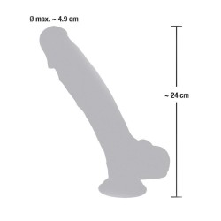 Realistyczny gruby duży penis dildo przyssawka 24c