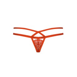 Czerwone koronkowe stringi erotyka obsessive s/m