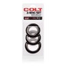 Pierścień-COLT 3 RING SET BLACK