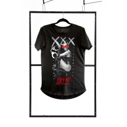 T-shirt men black S fashion