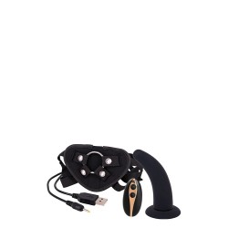5INCH VIBRATION DILDO STRAP-ON BLACK