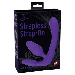 Potrójne dildo strap-on penetracja każdej dziurki