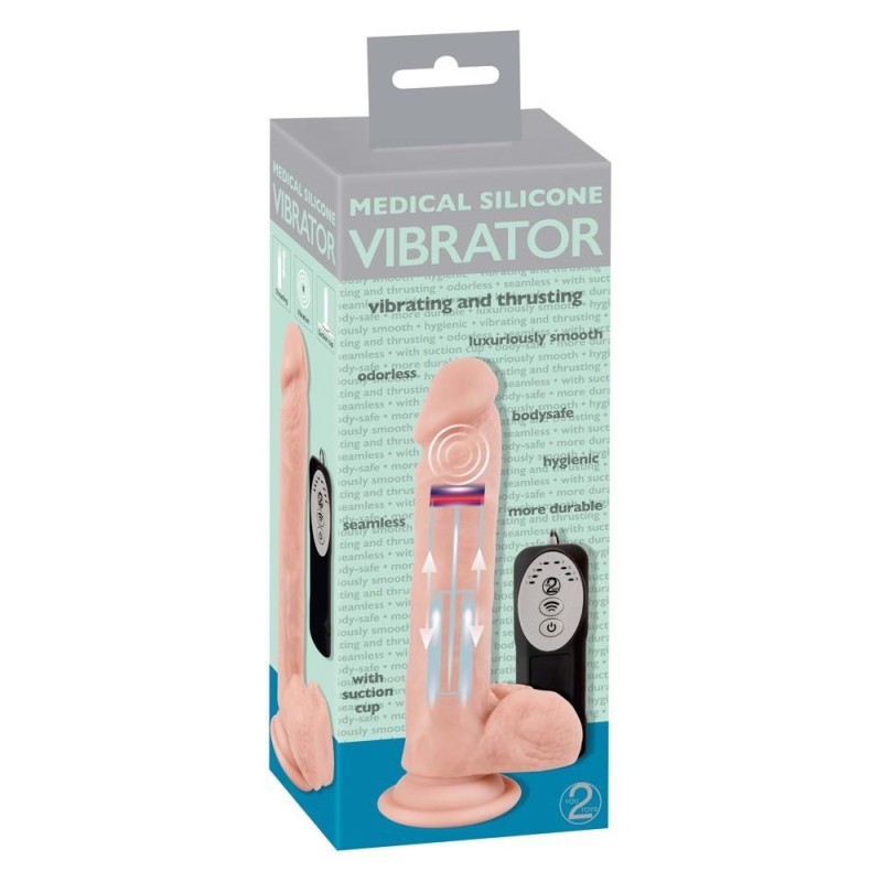 Dildo realistyczne posuw przyssawka 8trybów 21cm Dildo realistyczne posuw przyssawka 8trybów 21cm