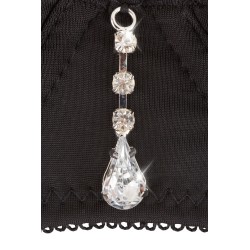 Rhinestone Shelf Bra Set 80B/M