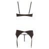 Rhinestone Shelf Bra Set 80B/M