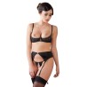 Rhinestone Shelf Bra Set 85C/L