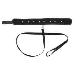 Obroża ze smyczą ćwieki zestaw bdsm bondage sex