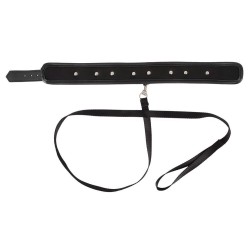 Obroża ze smyczą ćwieki zestaw bdsm bondage sex