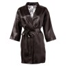 Szlafrok satynowy z koronką seksowne kimono L/XL