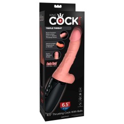 Wibrator Grzejący KCP 6.5 Thrusting Cock with Ba