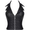 Bielizna - BRLUDMILA001 top czarny rozmiar S