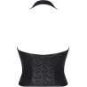 Bielizna - BRLUDMILA001 top czarny rozmiar S