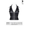 Bielizna - BRLUDMILA001 top czarny rozmiar S