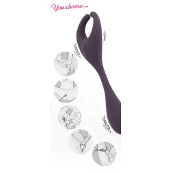 Wibrator stymulator dla par analny waginalny 18cm