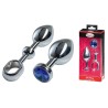 MALESATION Alu-Plug with handle & crystal large, chrome