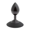 MALESATION Alu-Plug with suction cup large, black