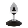 MALESATION Alu-Plug with suction cup large, chrome
