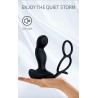 Masażer prostaty z funkcją grzania pierścień na penisa jądra 7trybów USB