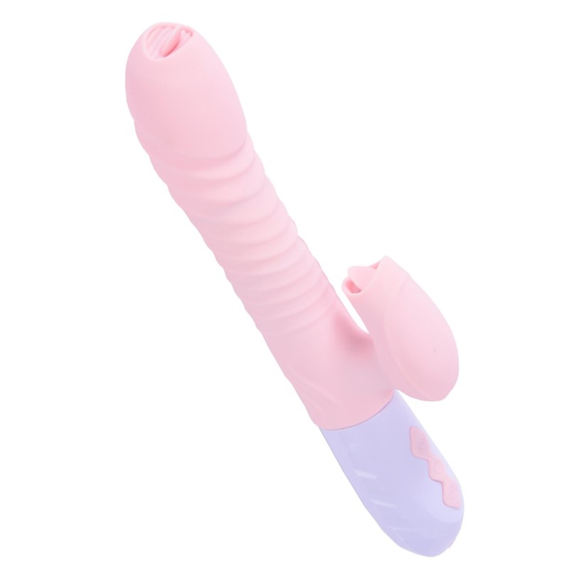 Wibrator króliczek masażer posuw podgrzewany 22cm Wibrator króliczek masażer posuw podgrzewany 22cm