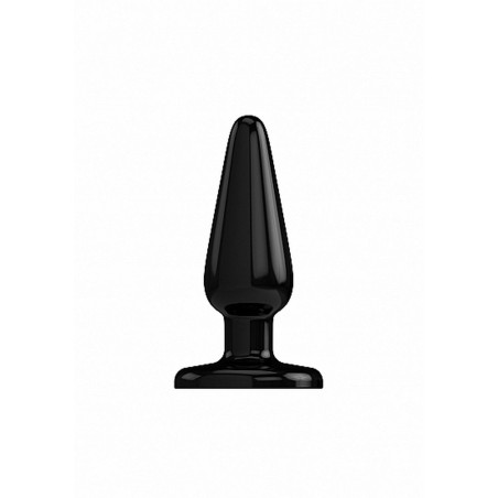 Czarny silikonowy korek analny zatyczka plug 7,5cm