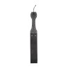 Wooden Handle Belt Whip Slapper Leather - Black