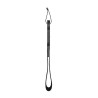 Wooden Handle Belt Whip Slapper Leather - Black