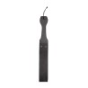 Wooden Handle Belt Whip Slapper Leather - Black