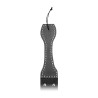Wooden Handle Belt Whip Slapper Leather - Black