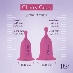 Zestaw 2 kubki kubeczki menstruacyjne silikon s m