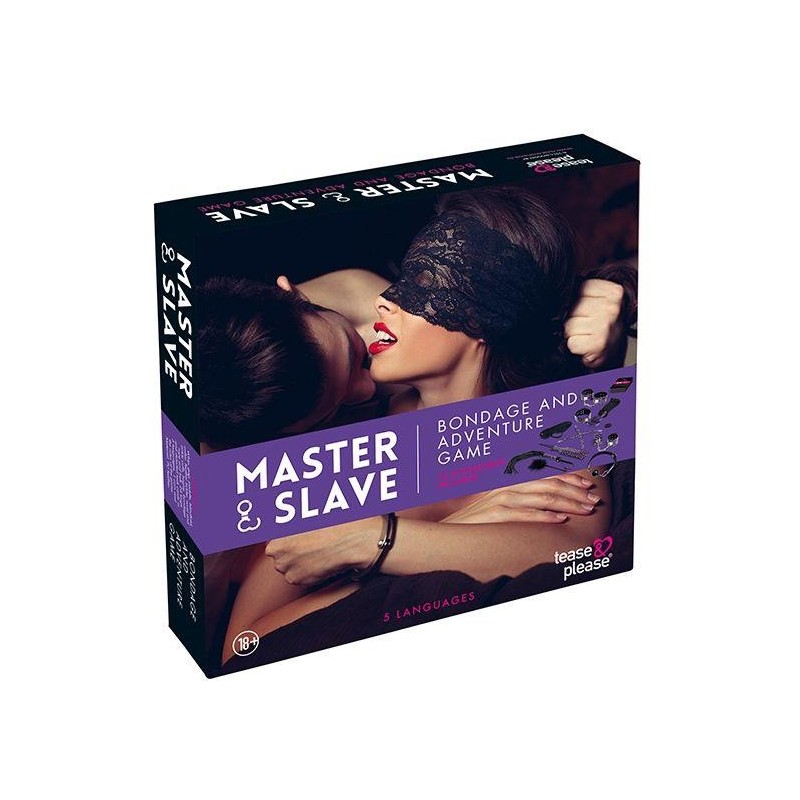 Master & Slave Bondage Game Paars (NL-EN-DE-FR-ES-IT-SE-NO-PL-RU)