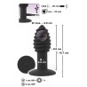 Black Velvets Twist butt plug