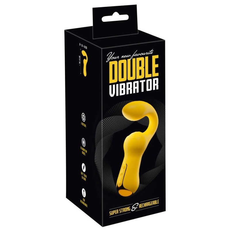 Wibrator stymulator pochwy łechtaczki 2w1 USB Wibrator stymulator pochwy łechtaczki 2w1 USB