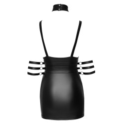 Bondage erotyczna sukienka z chokerem i paskami M