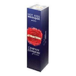Żel jadalny do masażu Hot Kiss Smak Truskawka 50ML