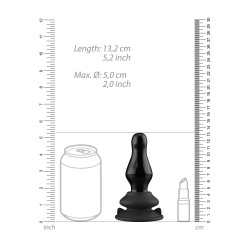 Małe szklane dildo z wibracjami z przyssawką