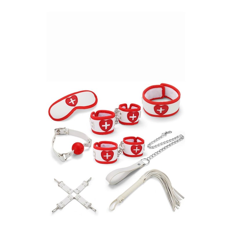 Zestaw bondage BDSM fetish pielęgniarka 8 sztuk Zestaw bondage BDSM fetish pielęgniarka 8 sztuk