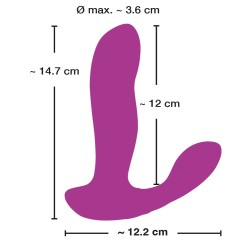 Wibrator masażer stymulator do majtek 2x 7 trybów