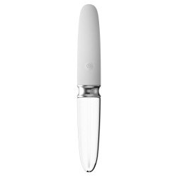 Wibrator podwójny dwustronny szklany masażer 17cm