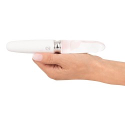 Wibrator podwójny dwustronny szklany masażer 17cm