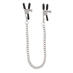 Adjustable Clamps with Chain Silver