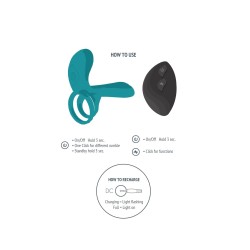 Couples Vibrator Ring Green