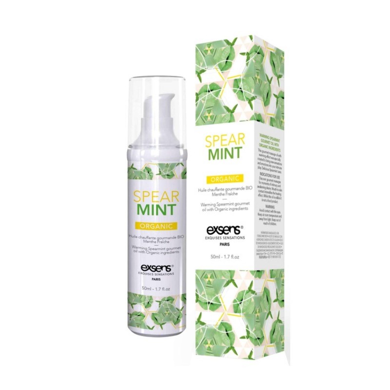 SPEARMINT ORGANIC warming gourmet massage oil with organic ingredients 50 ml SPEARMINT ORGANIC warming gourmet massage oil with organic ingredients 50 ml