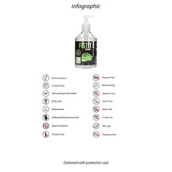 Natural Water Based Lubricant - 17 fl oz / 500 ml - Pump