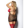 YAMMY black-red chemise XL+ ( czarno-czerwona halka )