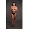 Panty with small fishnet structure.