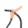 SIMPLE STRAP-ON VIBRATING FLESH STRAP-ON DILDO